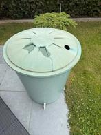 Groene regenton met voet en tap, Tuin en Terras, Kunststof, Met kraantje, 75 tot 150 liter, Ophalen of Verzenden