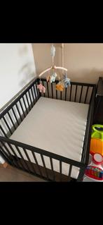 Babypark - zwart, Kinderen en Baby's, Babyparken, Ophalen, Zo goed als nieuw, In hoogte verstelbaar