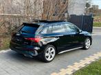 Audi A3 Sportback S-Line, Auto's, Audi, Voorwielaandrijving, Zwart, Bedrijf, 5 deurs