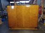 Art Deco Figured Walnut Compactum Wardrobe, 1930s, Ophalen