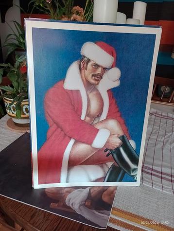 Tom of Finland poster A3 thème LGBT cuir gay noel taschen