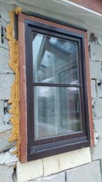 Petite fenêtre en bois Engels double vitrage, Bricolage & Construction, Châssis & Portes coulissantes, Bois, Enlèvement, Utilisé