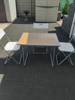 Camping tafel met 3 stoelen, Ophalen of Verzenden, Zo goed als nieuw