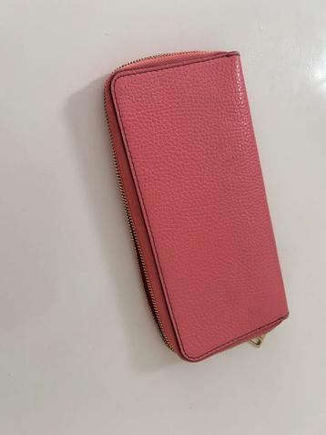 Portefeuille long Longchamps rose corail, Enlèvement ou Envoi, Comme neuf, Rose
