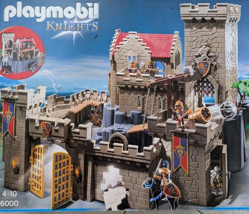Combi Playmobil ridderkastelen 6000 + 6001, Kinderen en Baby's, Speelgoed | Playmobil, Gebruikt, Complete set, Ophalen