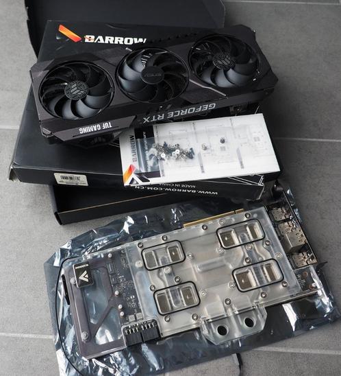 GeForce ASUS RTX 3070 8Gb Gaming met waterblock Barrow, Informatique & Logiciels, Cartes vidéo, Comme neuf, GDDR6, Enlèvement