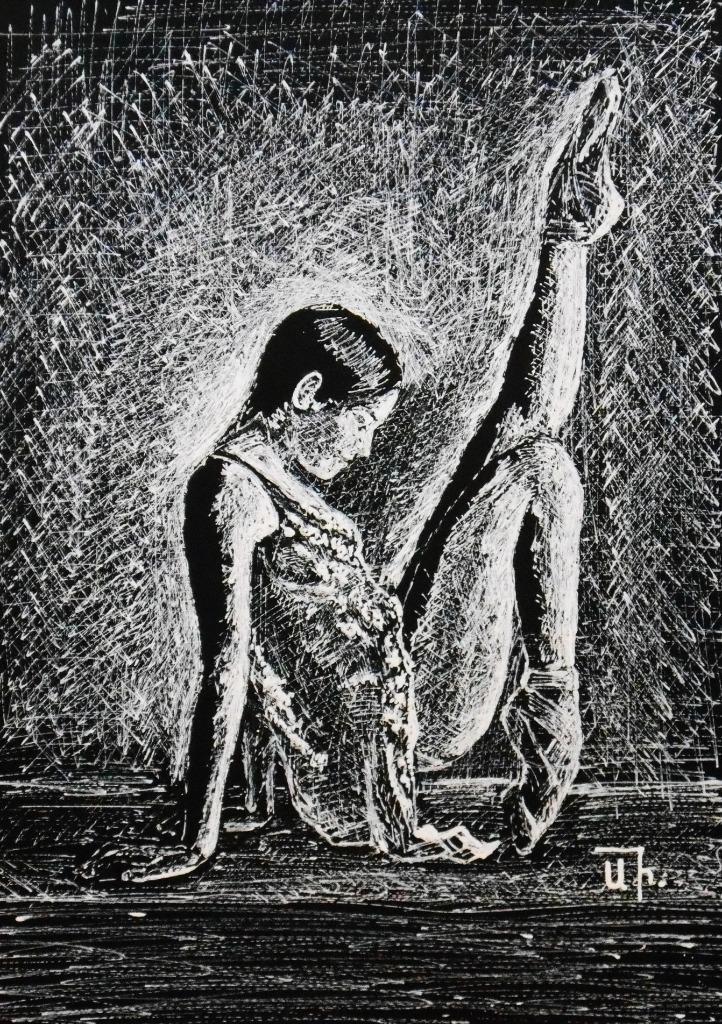 "Dans" Schilderij, Antiek en Kunst, Kunst | Schilderijen | Modern, Verzenden