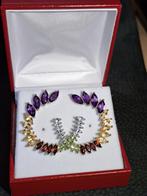 Bijous - Boucles d'oreilles, Bijoux, Sacs & Beauté, Comme neuf, Argent, Enlèvement, Violet