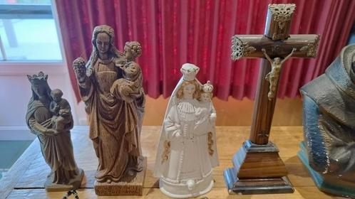 Diverse religieuze beelden en voorwerpen vanaf 2 euro, Antiek en Kunst, Antiek | Religieuze voorwerpen, Ophalen