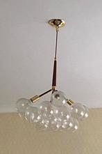 Vintage look , lusters met Led spaarlampen, Huis en Inrichting, Lampen | Kroonluchters, Ophalen, Zo goed als nieuw, Glas