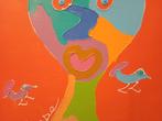 Hannes D'Haese "Male", Antiek en Kunst, Kunst | Schilderijen | Modern, Ophalen of Verzenden