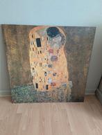 Afbeelding "de kus" Gustav Klimt, Huis en Inrichting, Woonaccessoires | Schilderijen, Tekeningen en Foto's, Ophalen, Zo goed als nieuw