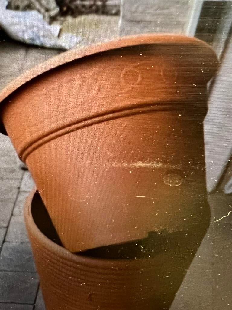 bloempot, Ophalen, Rond