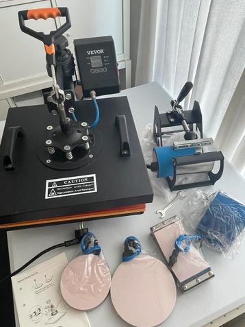 Presse a chaud Vevor comme neuf avec accessoires neufs, Enlèvement, Comme neuf