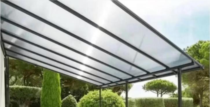 Pergola aluminium 4 x 3 antraciet grijs, Tuin en Terras, Overkappingen, Gebruikt, Ophalen