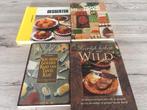 Drie kookboeken wild, desserten, ons kookboek, tante kaat, Boeken, Gelezen, Ophalen