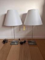 Luce plan design aluminium tafellamp, Ophalen, Vintage, Zo goed als nieuw, Minder dan 50 cm