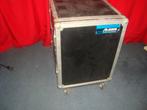 Gebruikt: Rackcase 19 inch 65,5-80x52x64 14 HE, double door, Muziek en Instrumenten, Ophalen, Gebruikt, Flightcase