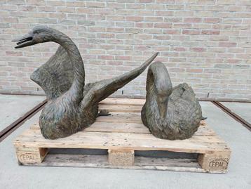 Bronzen prachtig koppel zwanen 1 stuk weegt 40 kg! ook ander