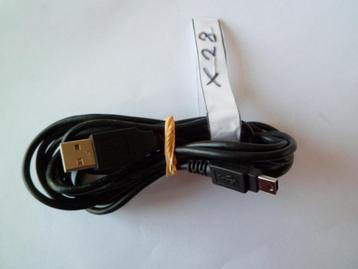 Adapter kabel van USB 2.0 naar Mini USB, Lengte is 2.4Meter, Enlèvement