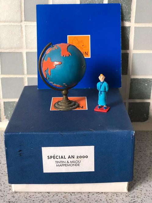 Kuifje wereldkaart pixi, Verzamelen, Stripfiguren, Kuifje, Ophalen of Verzenden
