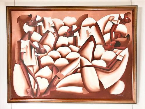 Schilderij Laurent Casimir (1928-1990), Antiek en Kunst, Kunst | Schilderijen | Modern, Ophalen of Verzenden