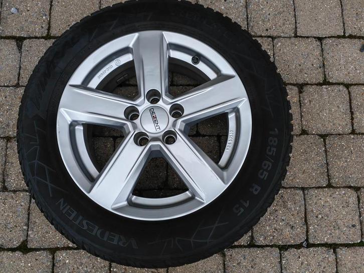 Set alu velgen DEZENT 15 inch + VREDESTEIN banden, Auto-onderdelen, Banden en Velgen, Banden en Velgen, All Season, 15 inch, 185 mm
