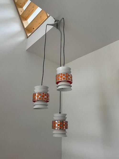 Massive Vintage Space Age Hanglamp, Huis en Inrichting, Lampen | Hanglampen, Gebruikt, Metaal, Ophalen