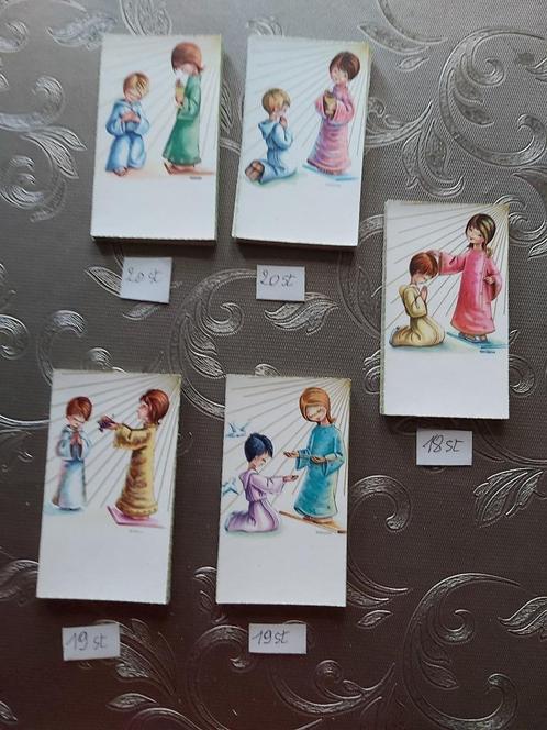 Religieuze prentjes communieprentjes, Antiek en Kunst, Curiosa en Brocante, Ophalen of Verzenden