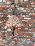 Vintage rotan hanglamp, Gebruikt, Ophalen of Verzenden