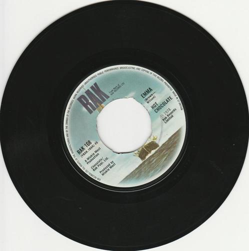 45T vinyl single 'Emma' van Hot Chocolate, Cd's en Dvd's, Vinyl | Pop, Gebruikt, 1960 tot 1980, Overige formaten, Ophalen of Verzenden