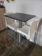 Hoge tafel met 2 krukken, Huis en Inrichting, Ophalen, Gebruikt