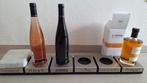 Unieke houten whisky displayplank – zwart – voor 6 single ma, Ophalen, Gebruikt, Overige typen