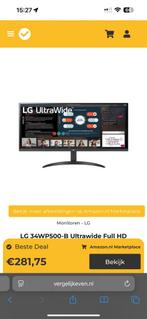 Alles zit er bij kabels en doos ook nog nieuw, Computers en Software, Monitoren, Ophalen of Verzenden, Zo goed als nieuw