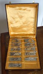 Rare Porte-Couteaux Argent Plaqué Art Déco Pierre Devouge, Enlèvement ou Envoi, Argent