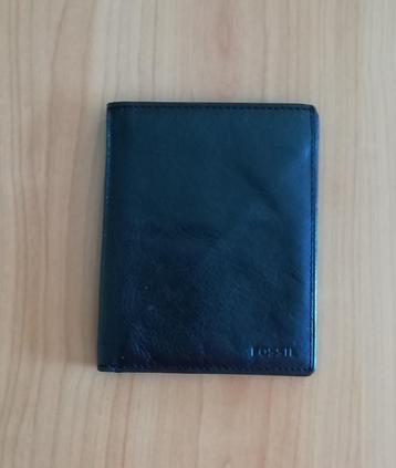 FOSSIL zwarte lederen portefeuille beschikbaar voor biedingen