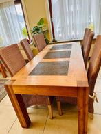 Dining table set, 6 chairs , coffee table and 2 cabinets, Huis en Inrichting, Ophalen, 100 tot 150 cm, 200 cm of meer, Zo goed als nieuw