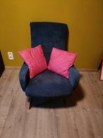 Hoekzetel in stof velours, Huis en Inrichting, Ophalen, Blauw