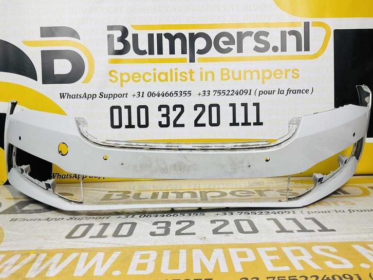 Bumper Skoda SuperB Facelift 2018-2020 3V0807221F 4xpdc Voor, Auto-onderdelen, Carrosserie, Bumper, Voor, Gebruikt, Ophalen of Verzenden