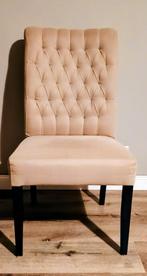 landelijke stoel beige (6), Huis en Inrichting, Stoelen, Ophalen, Gebruikt