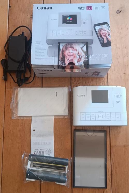 Canon Selphy CP1200 fotoprinter (te repareren) met papier, Audio, Tv en Foto, Fotografie | Fotopapier, Niet werkend, Ophalen