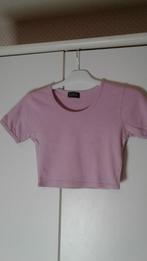 Eros lila roze crop top t-shirt Maat M, Kleding | Dames, Gedragen, Ophalen of Verzenden, Roze