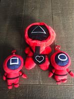 squid game Knuffels 3 stuks. zo goed als nieuw., Ophalen, Zo goed als nieuw