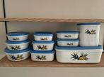 Set 10 plastic bewaardozen, Ophalen of Verzenden, Zo goed als nieuw, Wit, Overige typen