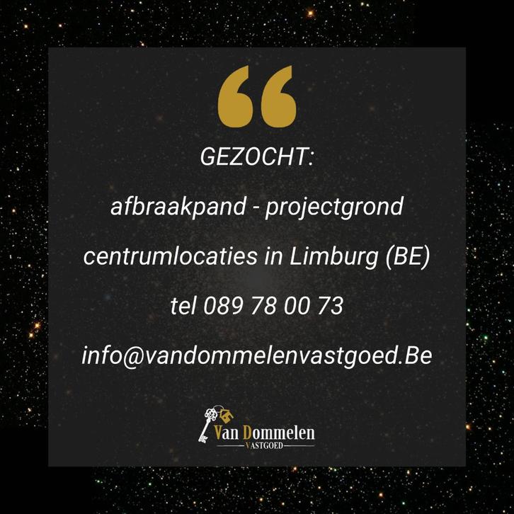 Bouwgrond/projectgrond gezocht, Immo, Gronden en Bouwgronden