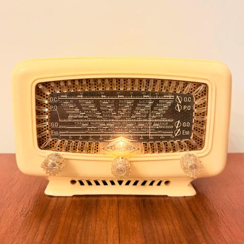 VINTAGE BUIZENRADIO RADIALVA SUPER-CLIPS 53 ZELDZAAM RADIO, Antiek en Kunst, Antiek | Tv's en Audio, Verzenden