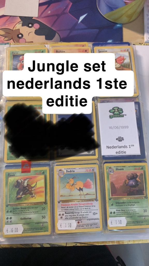 Pokémonkaarten jungle nederlands 1ste editie, Hobby en Vrije tijd, Verzamelkaartspellen | Pokémon, Gebruikt, Losse kaart, Ophalen