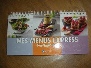 Livre de recettes "Mes menus express". beschikbaar voor biedingen