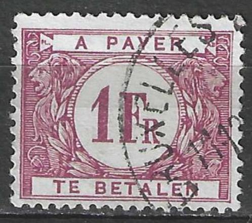 Belgie 1922 - OBP 43TX - Takszegel 1 F. (ST), Postzegels en Munten, Postzegels | Europa | België, Gestempeld, Gestempeld, Verzenden