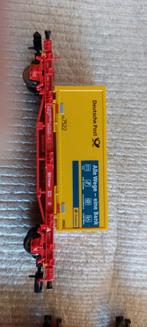 NLK 9711 FLEISCHMANN DEUTSCHE POST CONTAINER WAGONS  1/160, Gelijkstroom, Fleischmann, Wagon, Ophalen of Verzenden